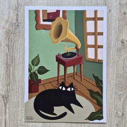 Affiche A4 "Gramophone"