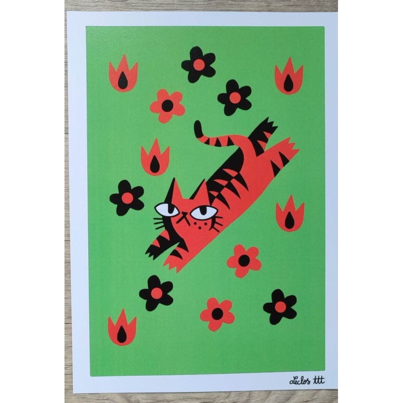 Affiche A4 "Rouge et Noir"