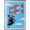 Affiche A4 "Poisson Chat"