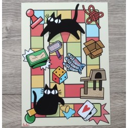 Affiche A4 "Le Jeu du Chat"