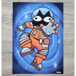 Affiche A4 "Chastronaute"