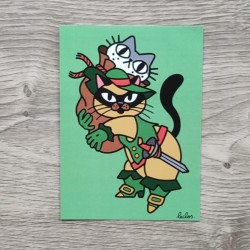 Carte Postale "Le Chapardeur"