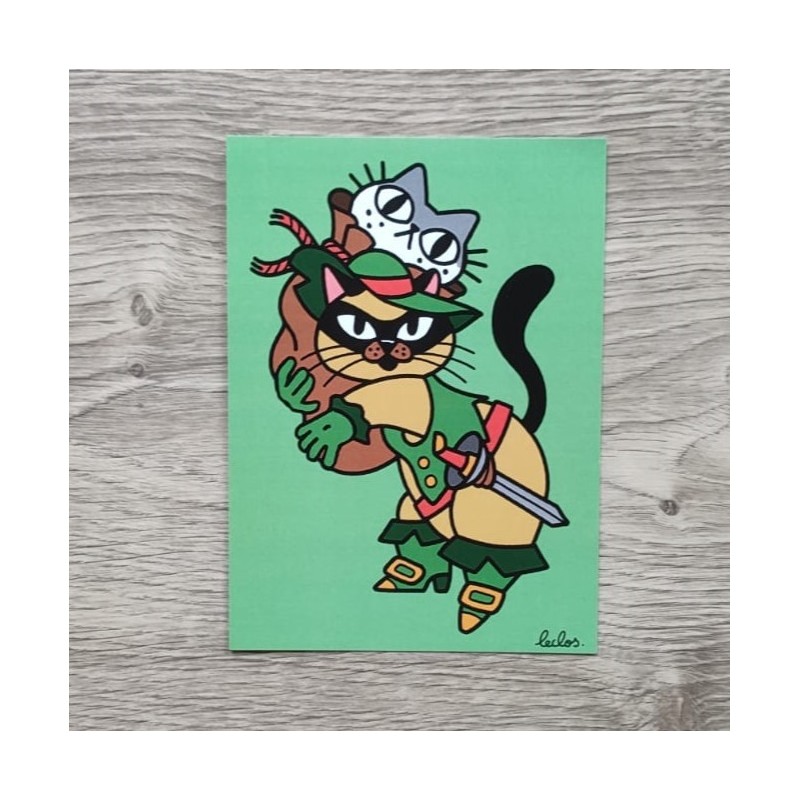 Carte Postale "Le Chapardeur"