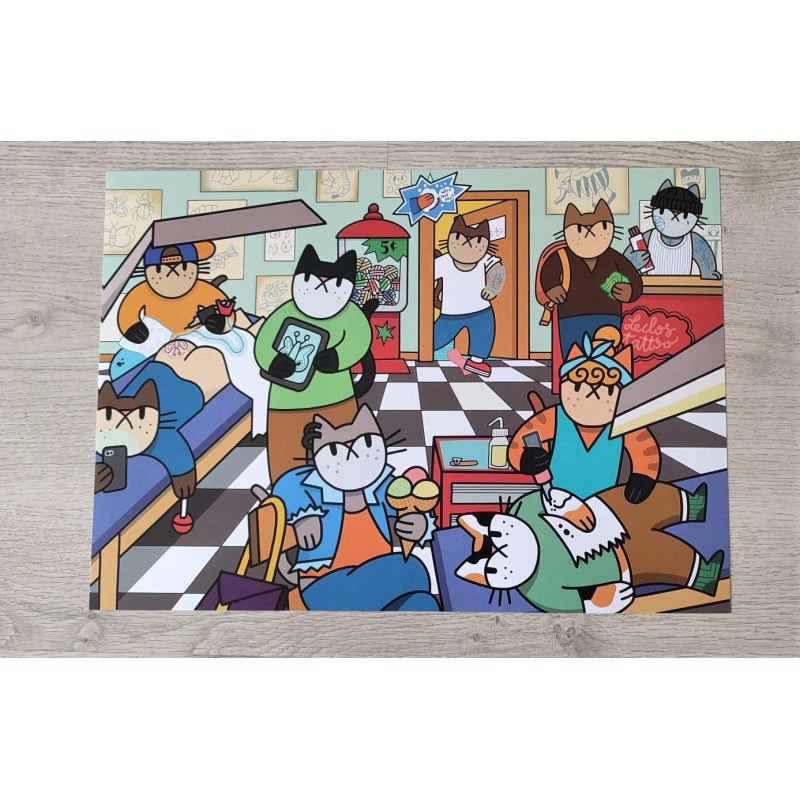 Poster A3 "Salon de Catouage"