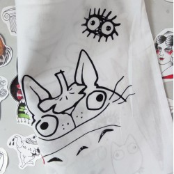 Tote Bag Le Bon Voisin (blanc) :)