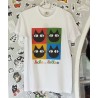 T-shirt motif "Cat' Couleurs"